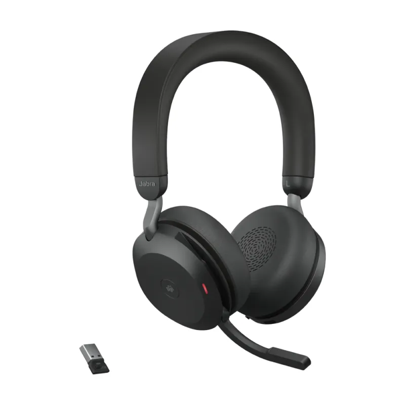 Diadema Jabra Evolve2 75 - Inalámbrico/Alámbrico - Micrófono - Bluetooth - 27599-999-999
