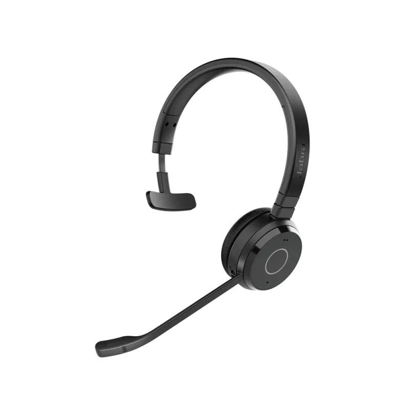 Diadema Jabra Evolve 65 TE - Inalámbrico - Bluetooth - Micrófono - Negro - Certificación Microsoft Teams - 6693-833-309