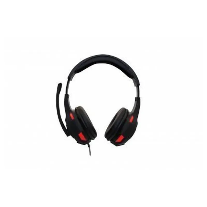 Diadema Gamer Naceb Technology Alámbrico Micrófono Negro Con Rojo - NA-0304R