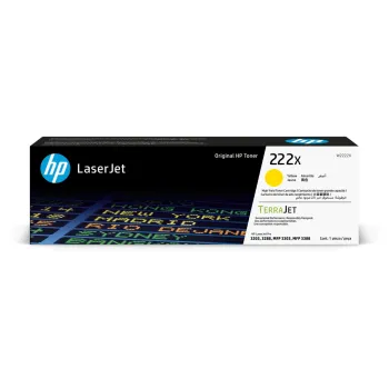 Cartucho de Toner HP 222X - Amarillo - LaserJet - Original (W2222X) - W2222X