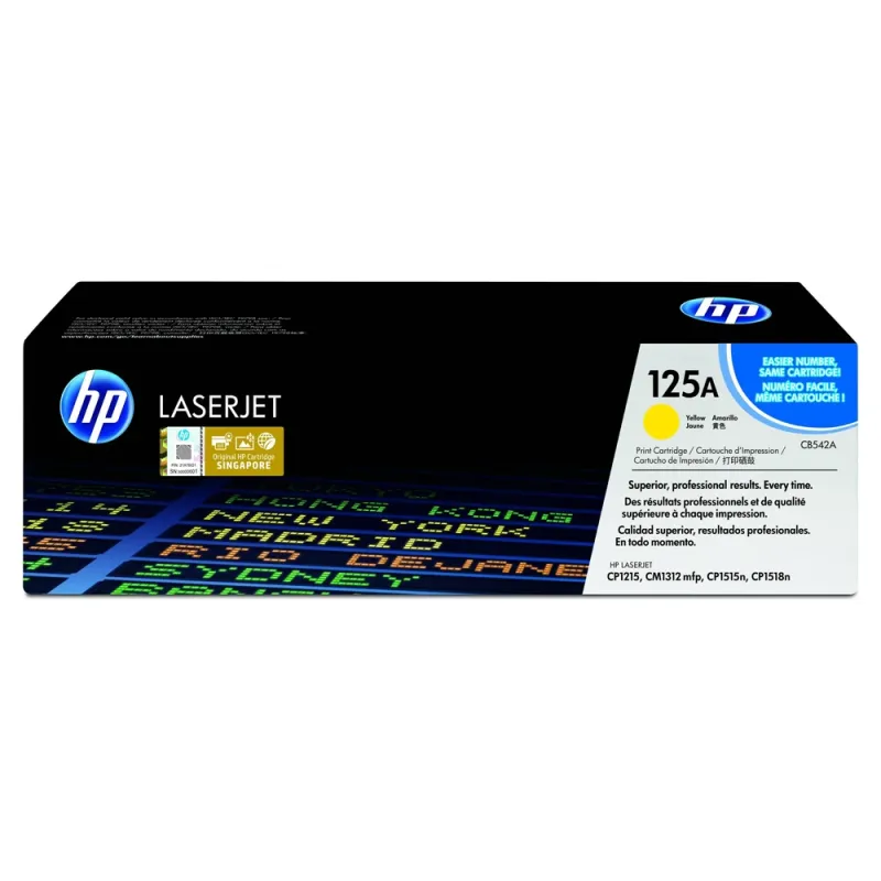 Cartucho De Tóner Hp 125A Amarillo Laserjet Original (Cb542A) - CB542A