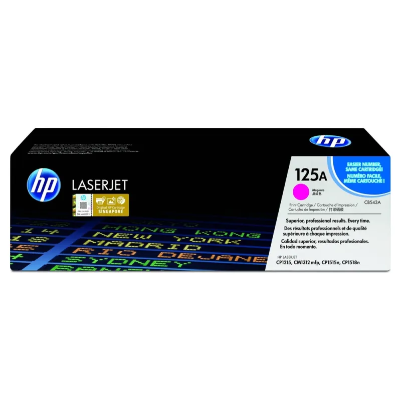 Cartucho De Tóner Hp 125A Magenta Laserjet Original (Cb543A) - CB543A