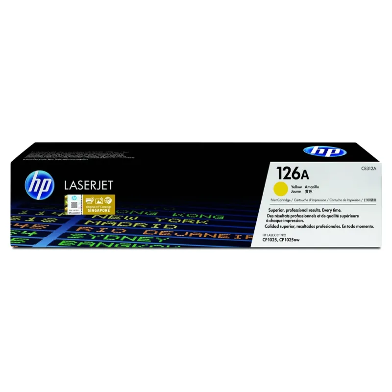 Cartucho De Tóner Hp 126A Amarillo Laserjet Original (Ce312A) - CE312A