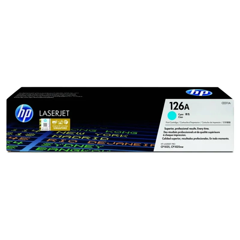 Cartucho De Tóner Hp 126A Cian Laserjet Original (Ce311A) - CE311A