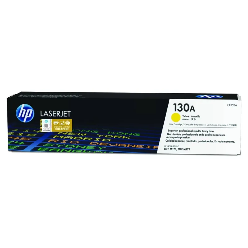 Cartucho De Tóner Hp 130A Amarillo Laserjet Original (Cf352A) - CF352A