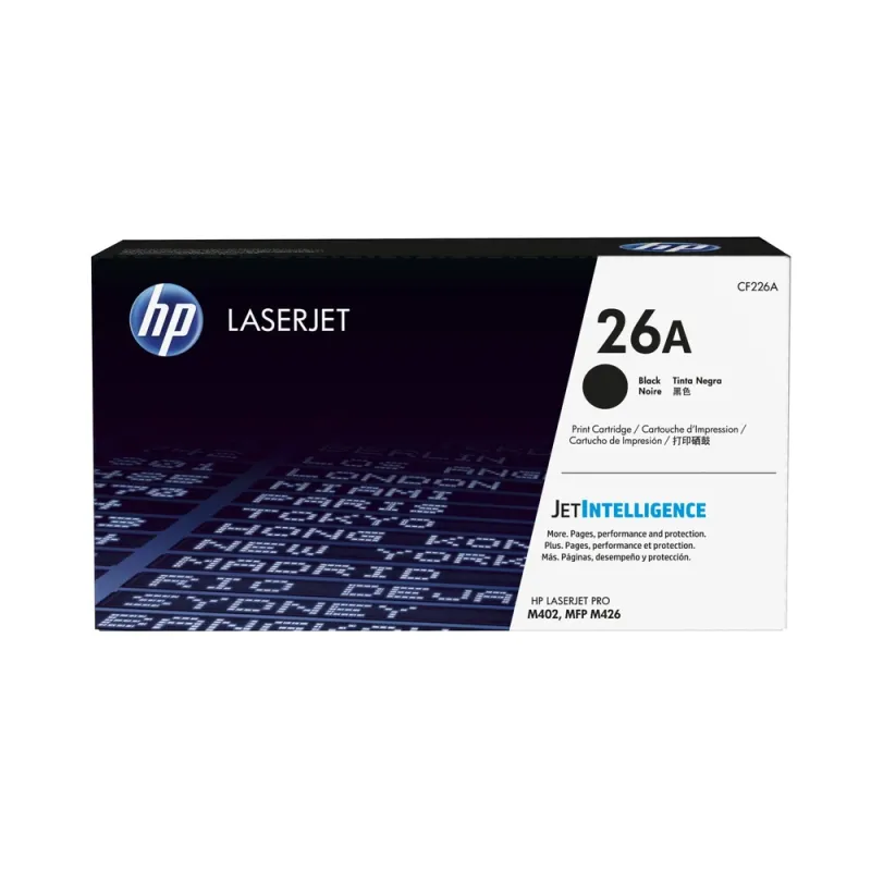 Cartucho De Tóner Hp 26A Negro Laserjet Original (Cf226A) - CF226A