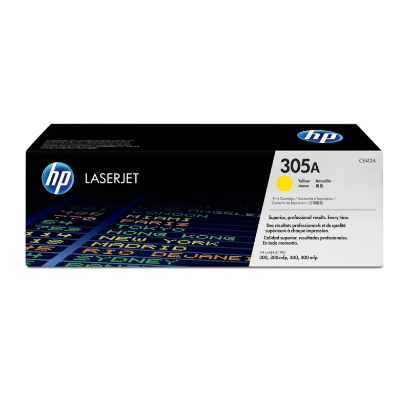 Cartucho De Tóner Hp 305A Amarillo Laserjet Original (Ce412A) - CE412A