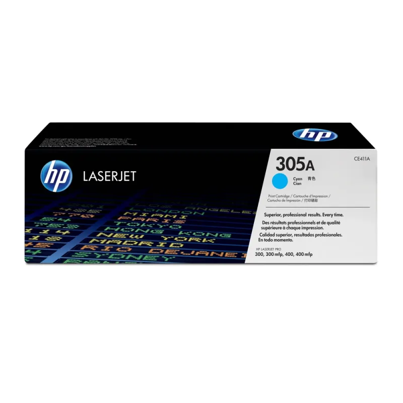 Cartucho De Tóner Hp 305A Cian Laserjet Original (Ce411A) - CE411A