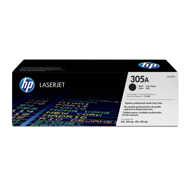 Cartucho De Tóner Hp 305A Negro Laserjet Original (Ce410A) - CE410A