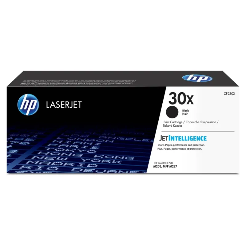 Cartucho De Tóner Hp 30X Negro Alto Rendimiento Laserjet Original (Cf230X) - CF230X