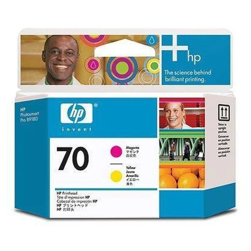 Cabezal De Impresión Hp 70 Magenta Amarillo Original (C9406A) - C9406A