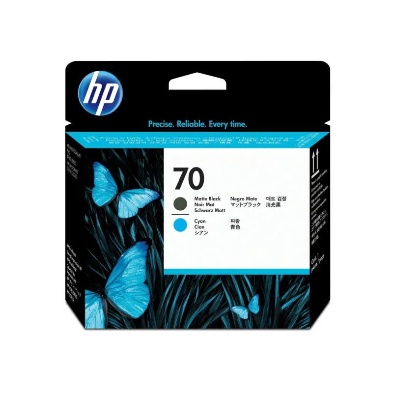 Cabezal De Impresión Hp 70 Cian Negro Mate Original (C9404A) - C9404A
