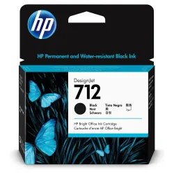 Cartucho de Tinta HP 712 - Negro - DesignJet - Original (3ED71A) - 3ED71A Cartucho de Tinta HP 712 - Negro - DesignJet - Original (3ED71A) - 3ED71A