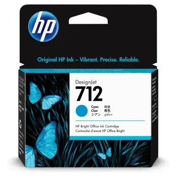 Cartucho de Tinta HP 712 - Cian - DesignJet - Original (3ED67A) - 3ED67A