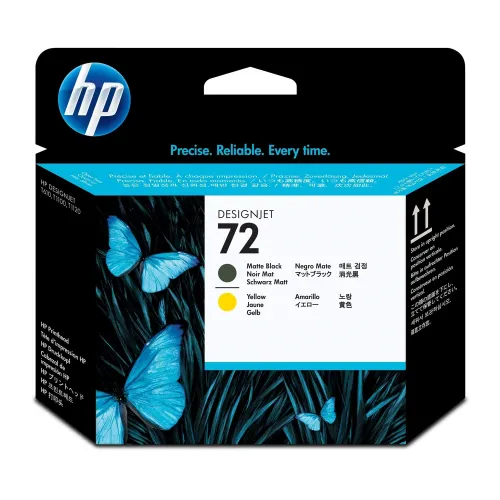 Cabezal De Impresión Hp 72 Negro Mate Amarillo Original (C9384A) - C9384A