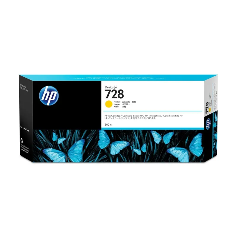 Cartucho De Tinta Hp 728 Amarillo Original (F9K15A) - F9K15A