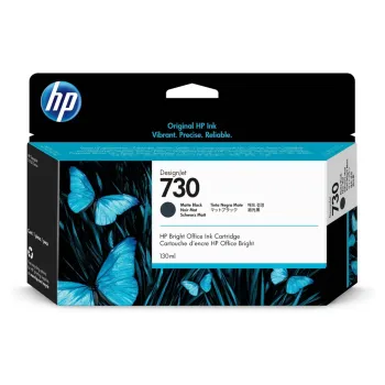Cartucho De Tinta Hp 730 Negro Mate Original (P2V65A) - P2V65A