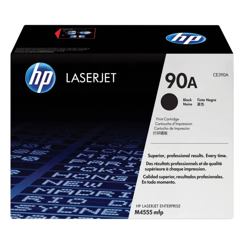 Cartucho De Tóner Hp 90A Negro Laserjet Original (Ce390A) - CE390A