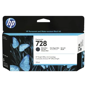 Cartucho De Tinta Hp 728 Negro Mate Designjet Original (3Wx25A) - 3WX25A