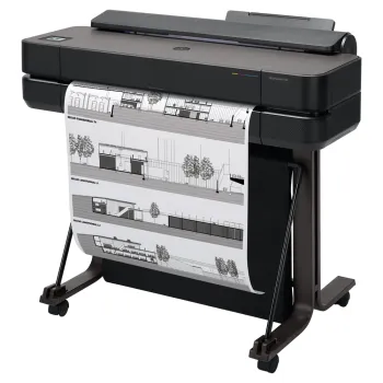 Plotter HP DesignJet T650 - 24" - Inyección de Tinta - Wi-Fi - USB - RJ-45 - Negro - 5HB08A