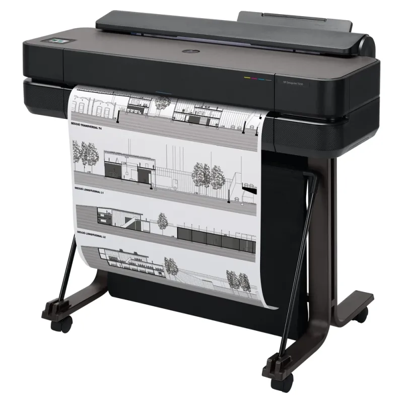 Plotter HP DesignJet T650 - 24" - Inyección de Tinta - Wi-Fi - USB - RJ-45 - Negro - 5HB08A