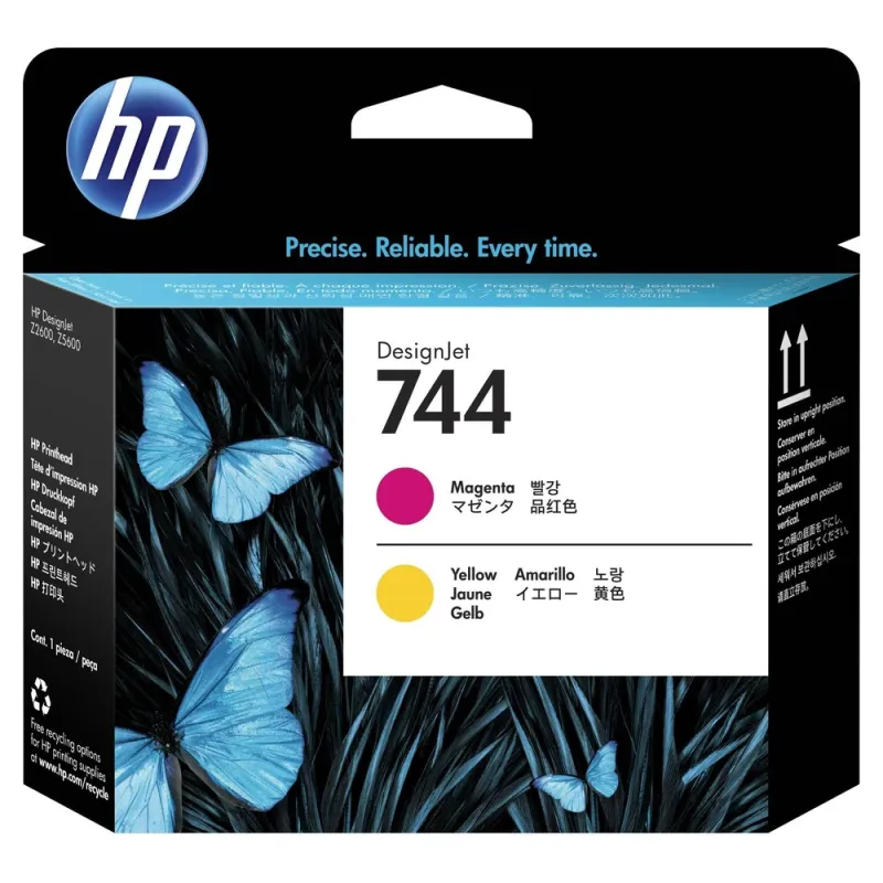 Cabezal De Impresión Hp 744 Magenta Amarillo Original (F9J87A) - F9J87A