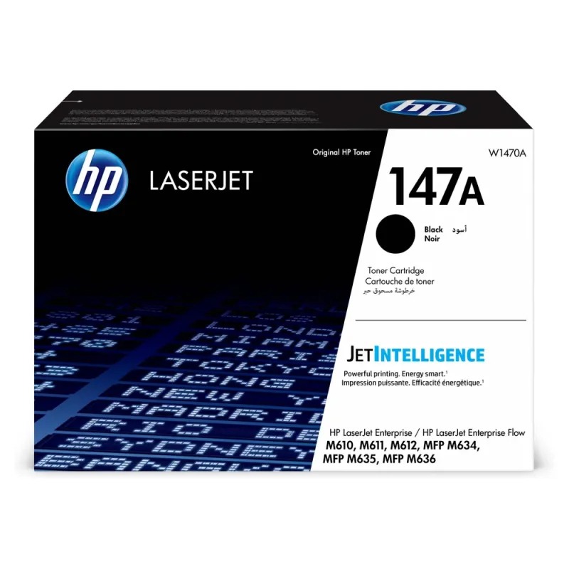 Cartucho De Tóner Hp 147A Negro Laserjet Original (W1470A) - W1470A