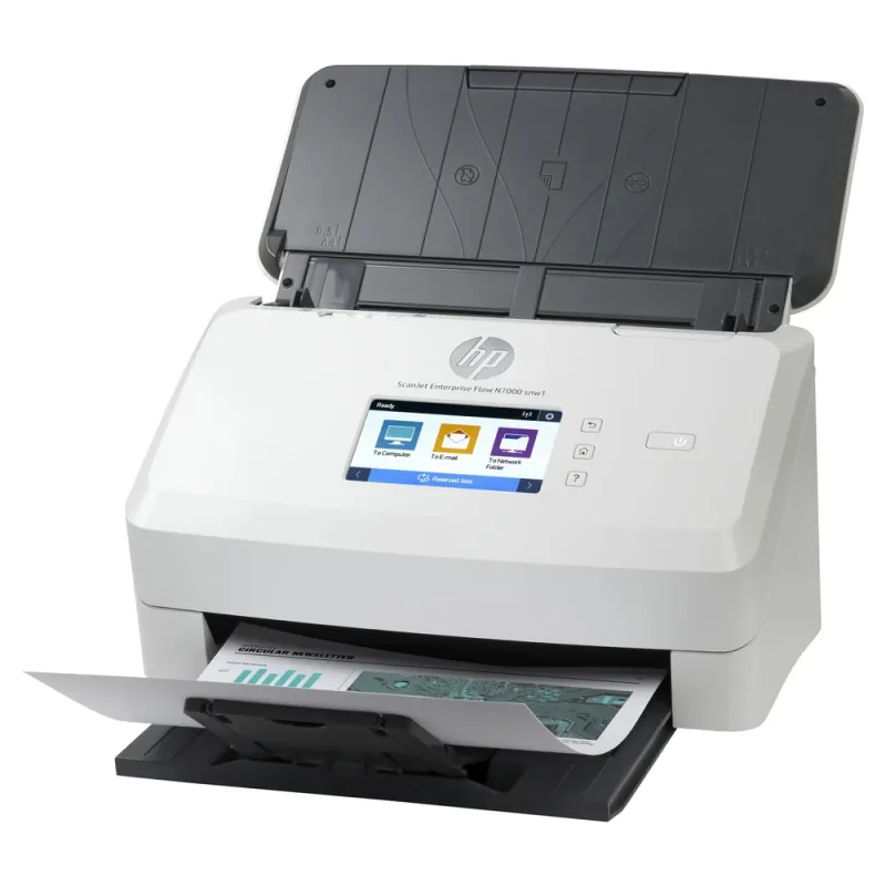 Escáner Hp Scanjet Enterprise Flow N7000 Snw1 75 Ppm Wi Fi Usb 2.0 Blanco - 6FW10A