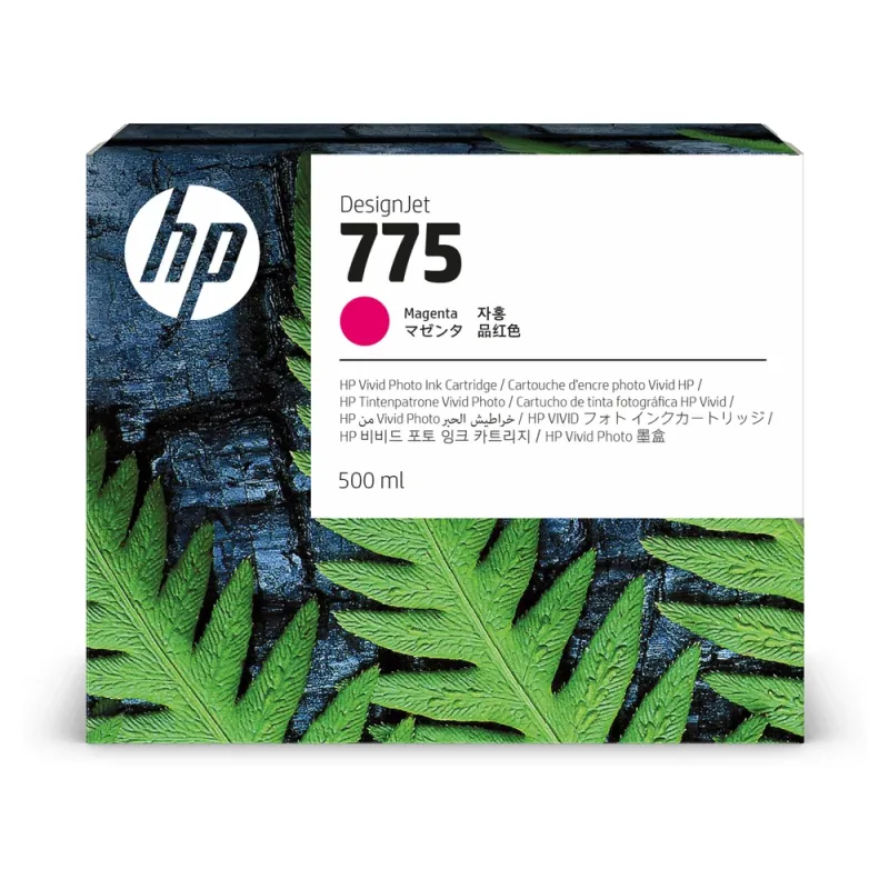 Tinta HP 775 - Magenta - 500ml - 1XB18A