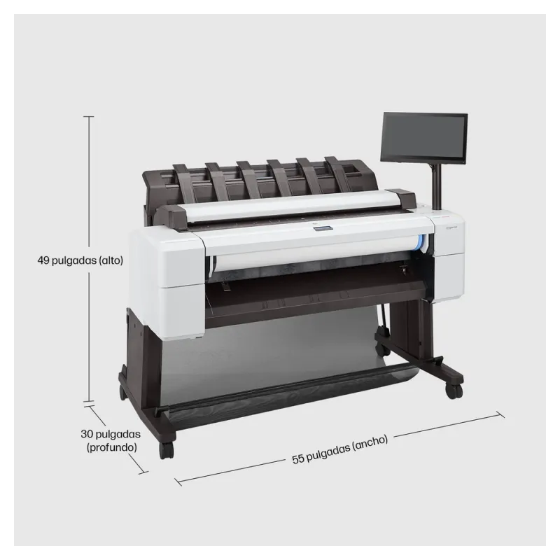 Plotter HP DesignJet T2600dr - 36" - Inyección de Tinta - RJ-45 - Requiere Care Pack de Instalación, contacta a un ejecutivo - 3EK15A