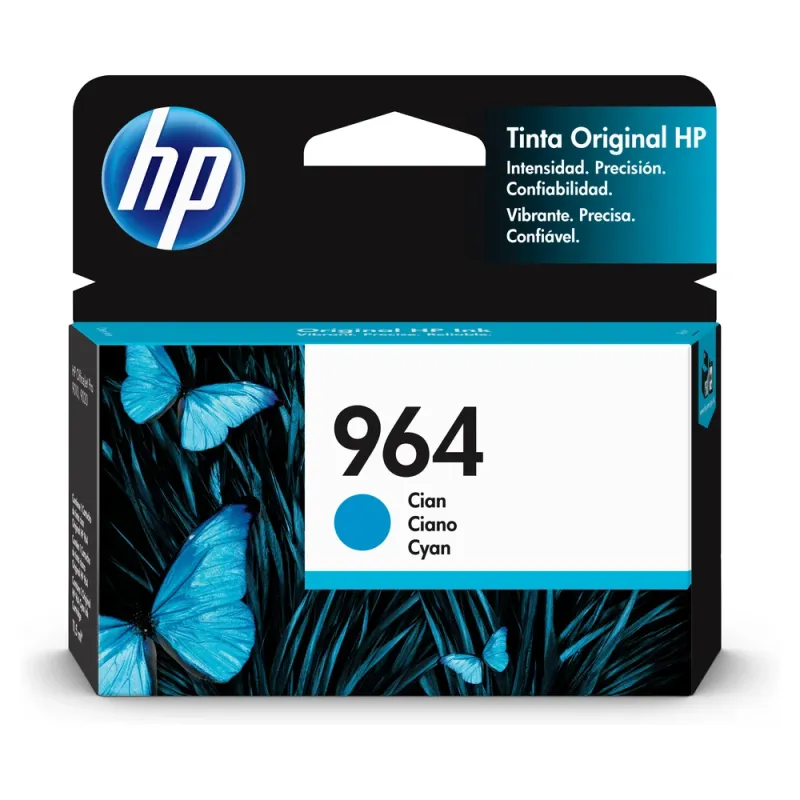 Cartucho De Tinta Hp 964 Cian Original (3Ja50Al) - 3JA50AL