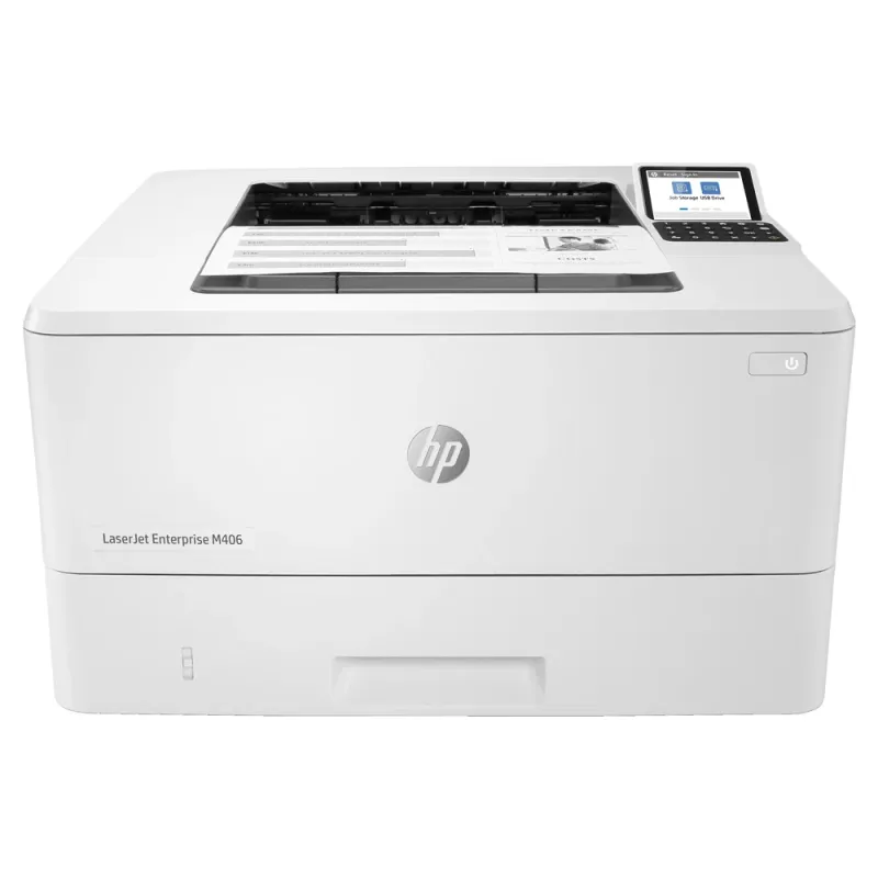 Hp Laserjet Enterprise M406Dn Blanco Y Negro Impresora, Ethernet Solamente; A Doble Cara - 3PZ15A#BGJ