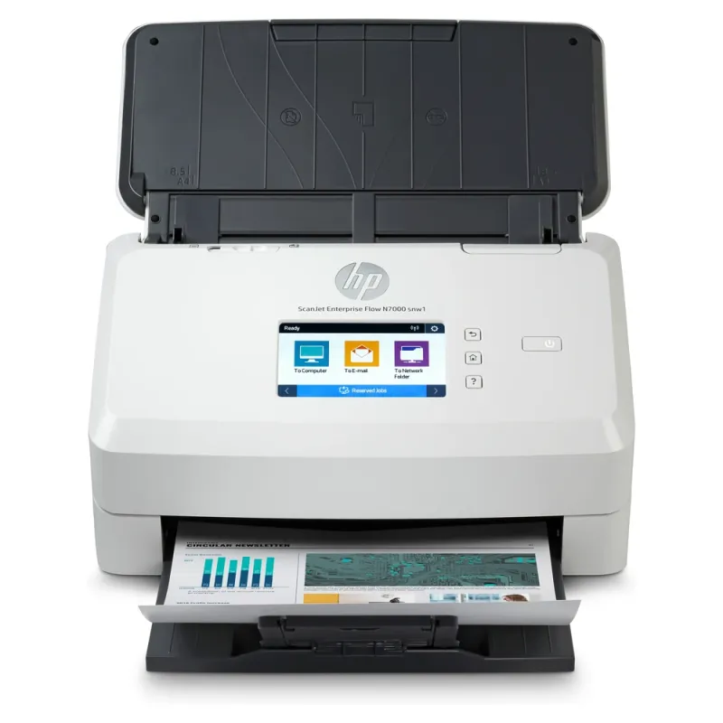 Hp Scanjet Enterprise Flow N7000 Snw1 Escáner Alimentado Con Hojas 600 X 600 Dpi A4 Blanco - 6FW10A#BGJ
