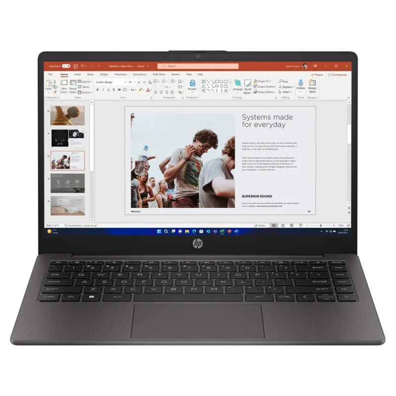 Laptop HP 245 G10 - 14" - AMD Ryzen 3 7320U - 8GB - 256GB SSD - Windows 11 Home - AJ1Y0LT