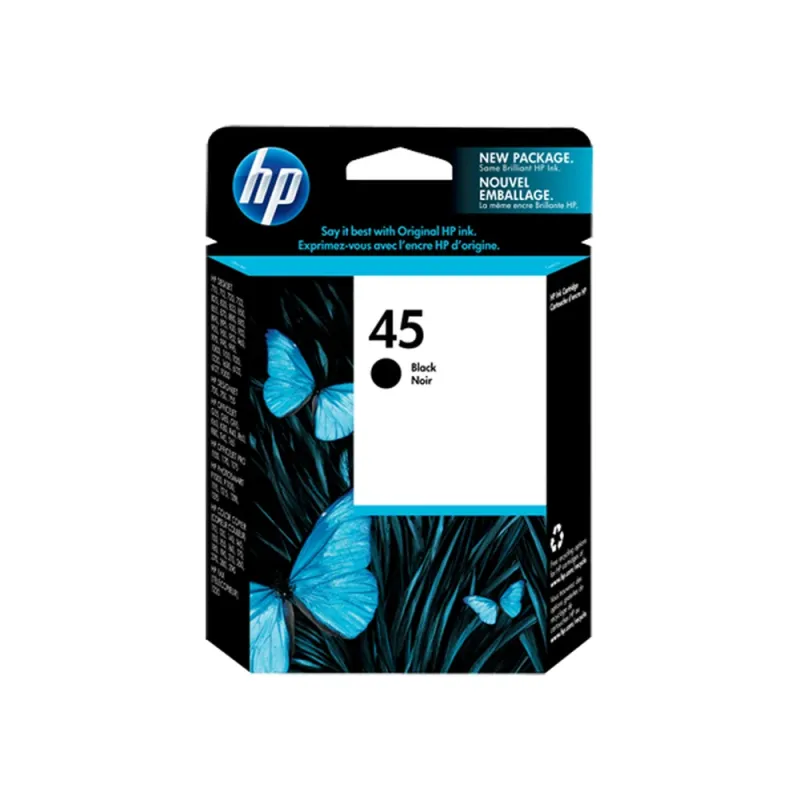 Tinta HP 45A - Negro - Tarjetas Inteligentes - Original (B3F38A) - B3F38A