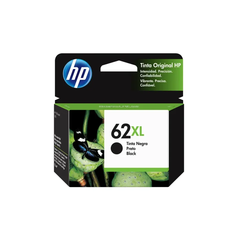 Cartucho De Tinta Hp 62Xl Negro Alta Capacidad Original (C2P05Al) - C2P05AL