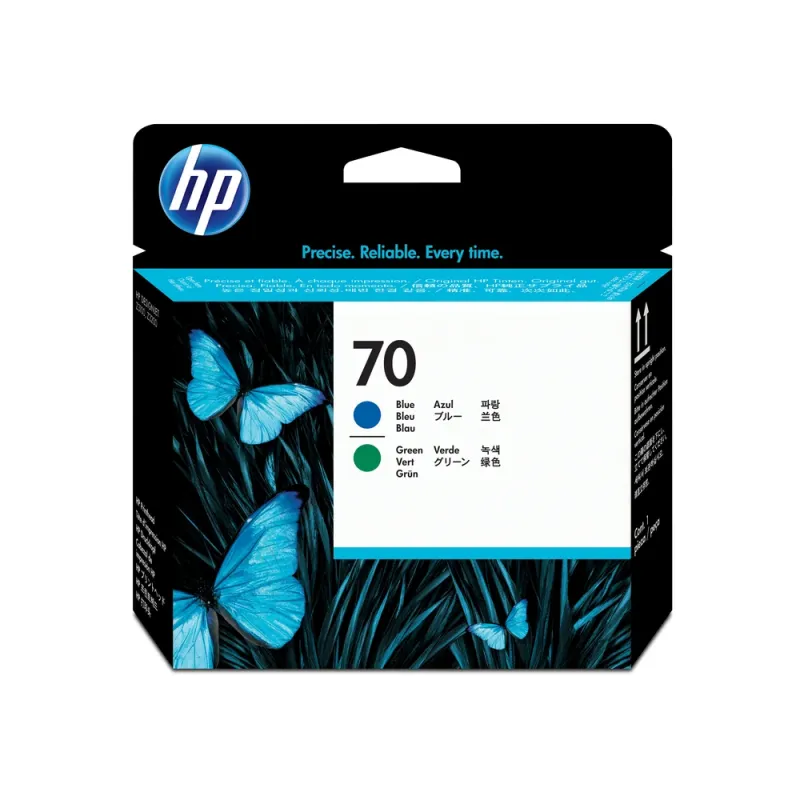 Cabezal de Impresión HP 70 - Azul y Verde - Original - (C9408A) - C9408A