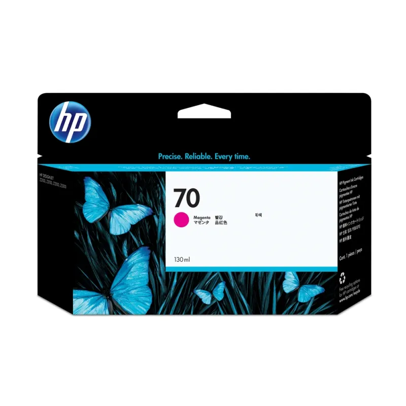 Cartucho de Tinta HP 70 - Magenta - DesignJet - C9453A - C9453A
