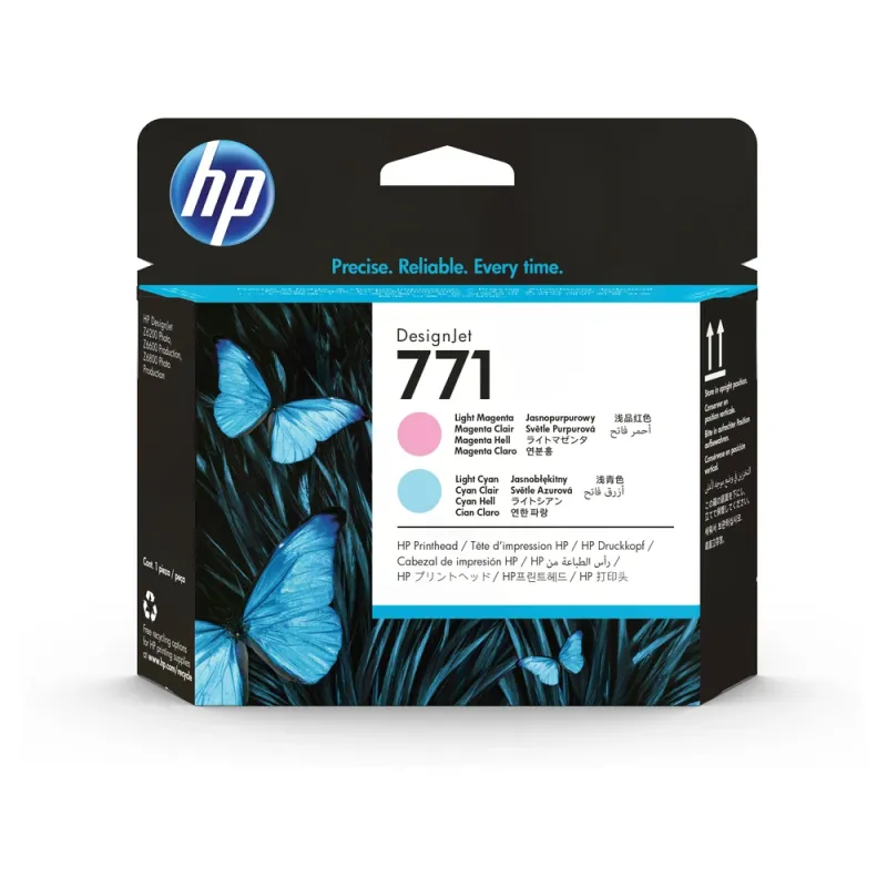 Cabezal De Impresión Hp 771 Magenta Claro Cian Claro Original (Ce019A) - CE019A