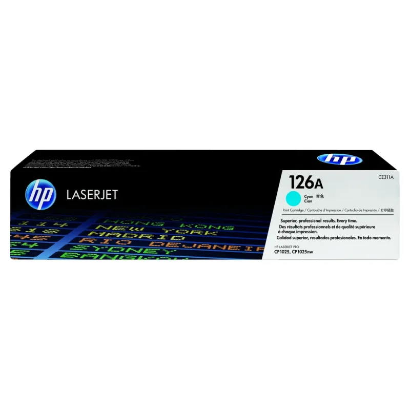 Cartucho De Tóner Hp 126A Cian Laserjet Original (Ce311A) - CE311A