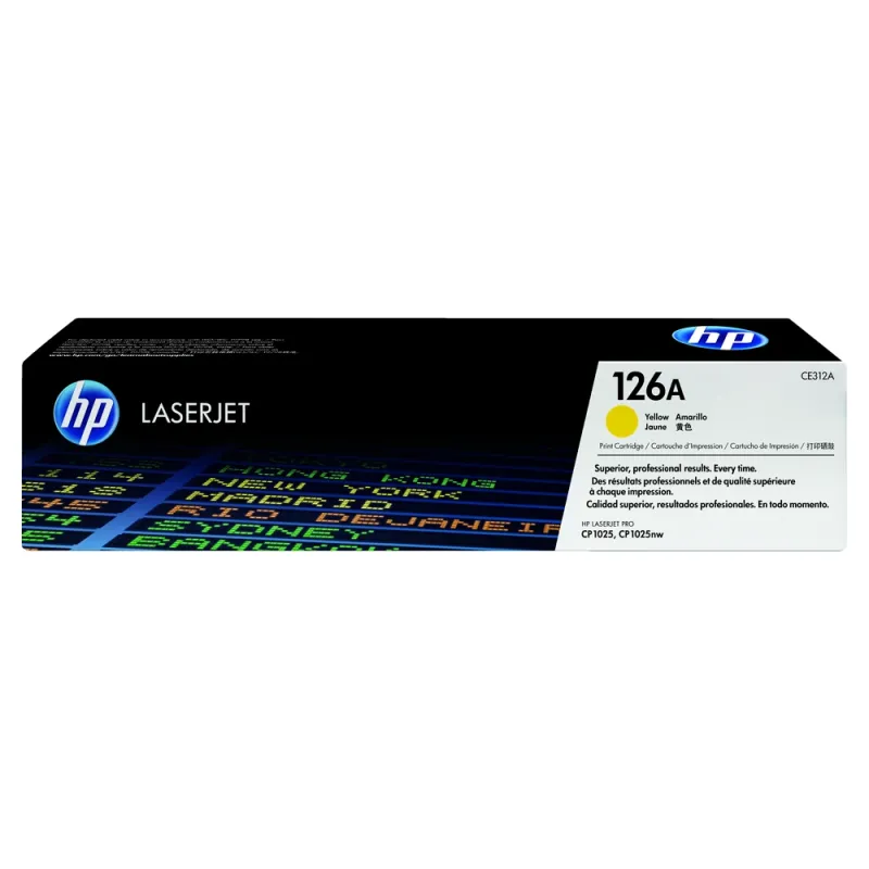Cartucho De Tóner Hp 126A Amarillo Laserjet Original (Ce312A) - CE312A