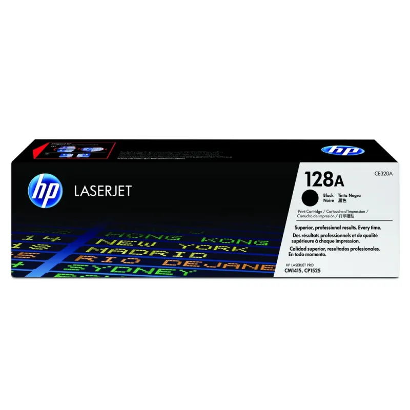 Cartucho De Tóner Hp 128A Negro Laserjet Original (Ce320A) - CE320A