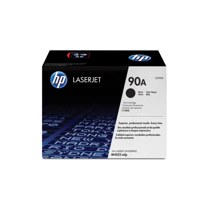 Cartucho De Tóner Hp 90A Negro Laserjet Original (Ce390A) - CE390A