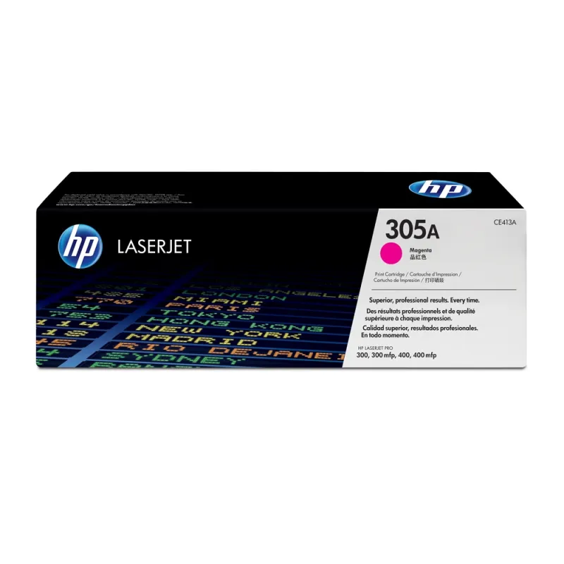 Cartucho De Tóner Hp 305A Magenta Laserjet Original (Ce413A) - CE413A