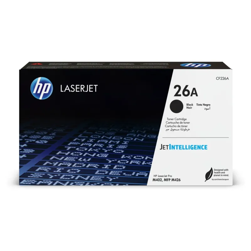 Cartucho De Tóner Hp 26A Negro Laserjet Original (Cf226A) - CF226A