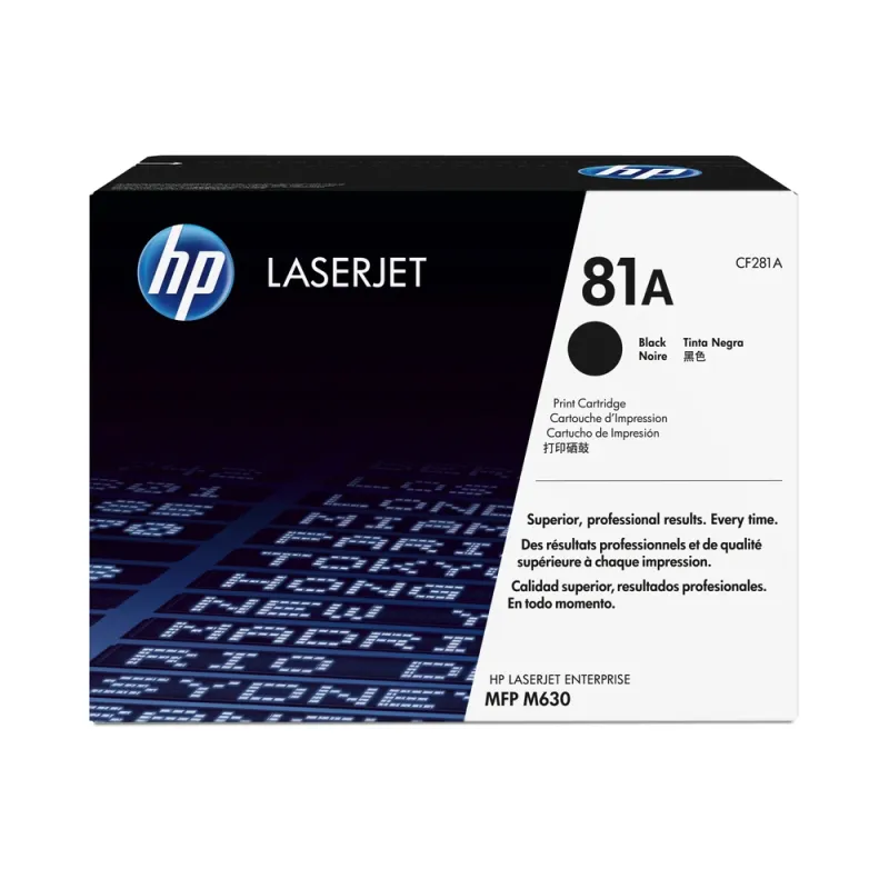 Cartucho De Tóner Hp 81A Negro Laserjet Original (Cf281A) - CF281A