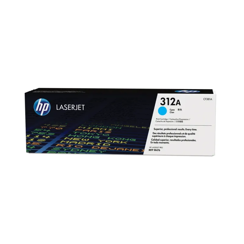 Cartucho De Tóner Hp 312A Cian Laserjet Original (Cf381A) - CF381A