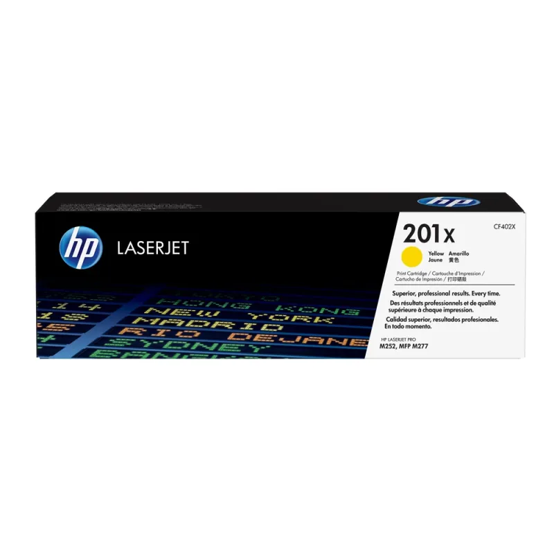 Cartucho de Tóner HP 201X - Amarillo - LaserJet - Original (CF402X) - CF402X