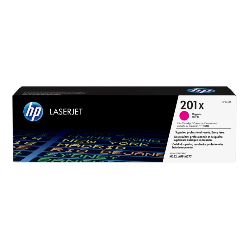 Cartucho de Tóner HP 201X - Magenta - LaserJet - Original (CF403X) - CF403X