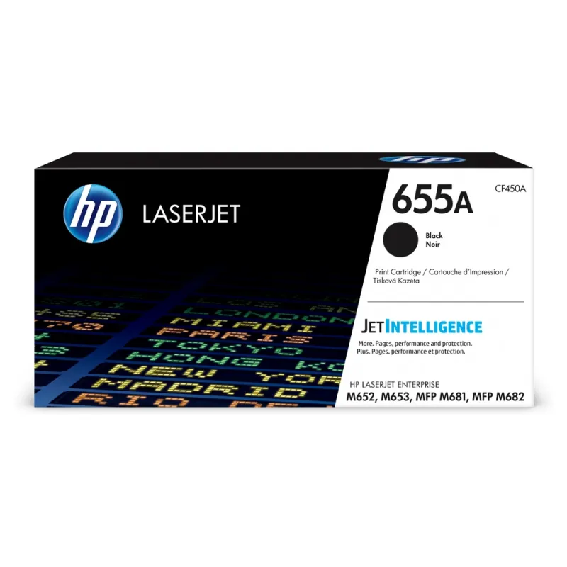 Cartucho de Tóner HP 655A - Negro - LaserJet - Original (CF450A) - CF450A